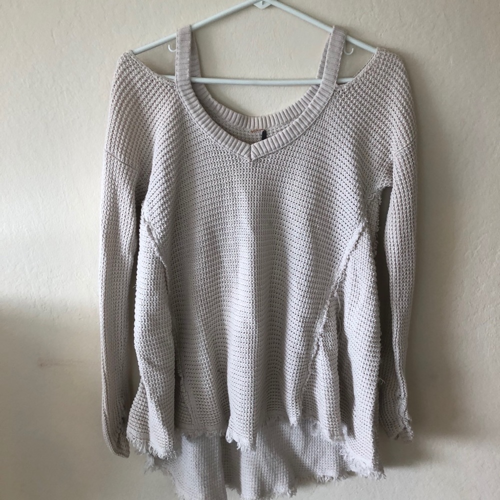 Free People Woven Sweater Top